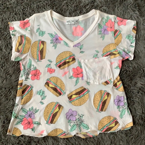 Wildfox hamburger Barbie tee tshirt women’s Xsmall - Picture 2 of 11